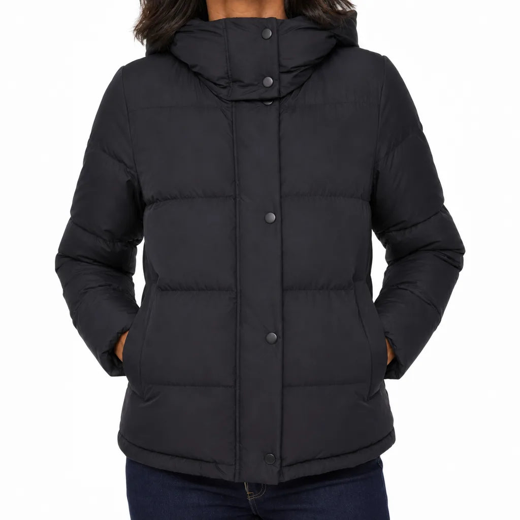Naomi Snap Front Jacket - Color:Black;Size:XS