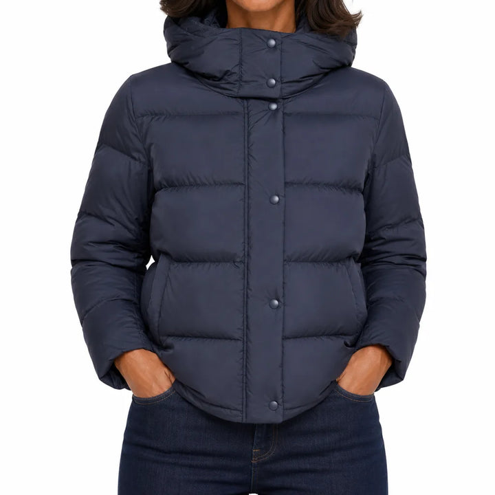 Naomi Snap Front Jacket - Color:Blue;Size:XS