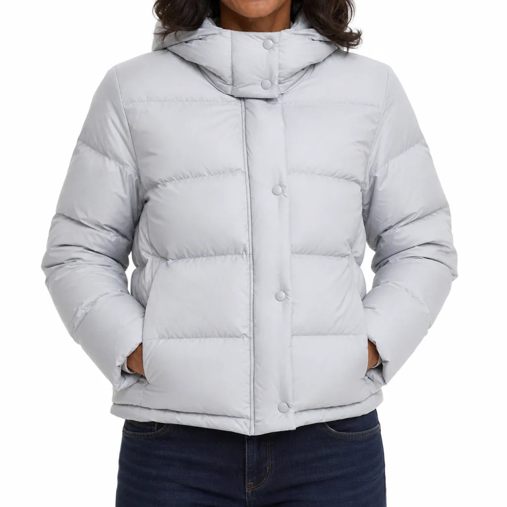 Naomi Snap Front Jacket - Color:Gray;Size:XS