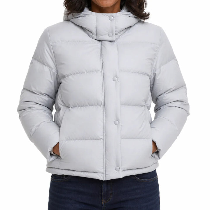 Naomi Snap Front Jacket - Color:Gray;Size:XS