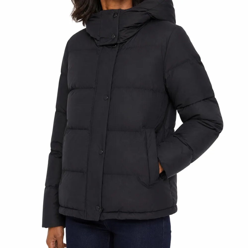 Women's Black Forsythe Hooded Puffer Jacket