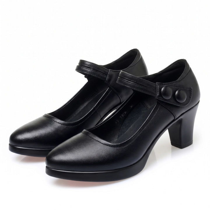Naomi Vance Platform Pumps - Color:Black;Size:35