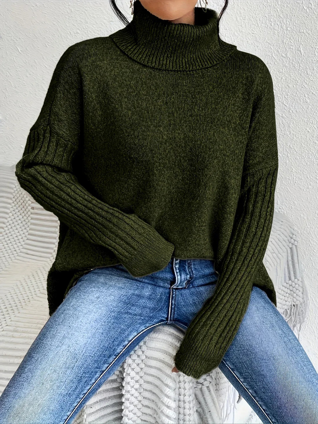 Women's Natalie | Women's Turtleneck Knit Sweater