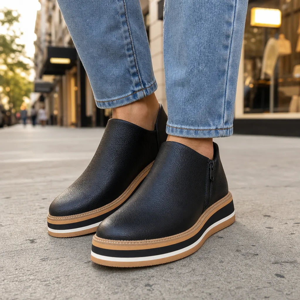 Nell | Women's Waterproof Boots with Heels - Color:Black;Size:35