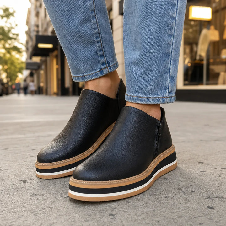 Nell | Women's Waterproof Boots with Heels - Color:Black;Size:35