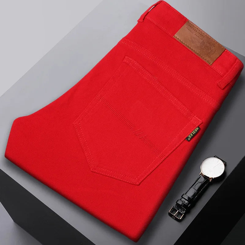 Nicholas Tailored Jeans - Color:Red;Size:28