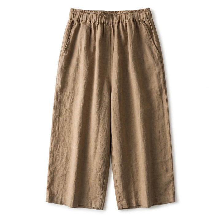 Noelle  Culottes Pants  - Color:Brown;Size:S