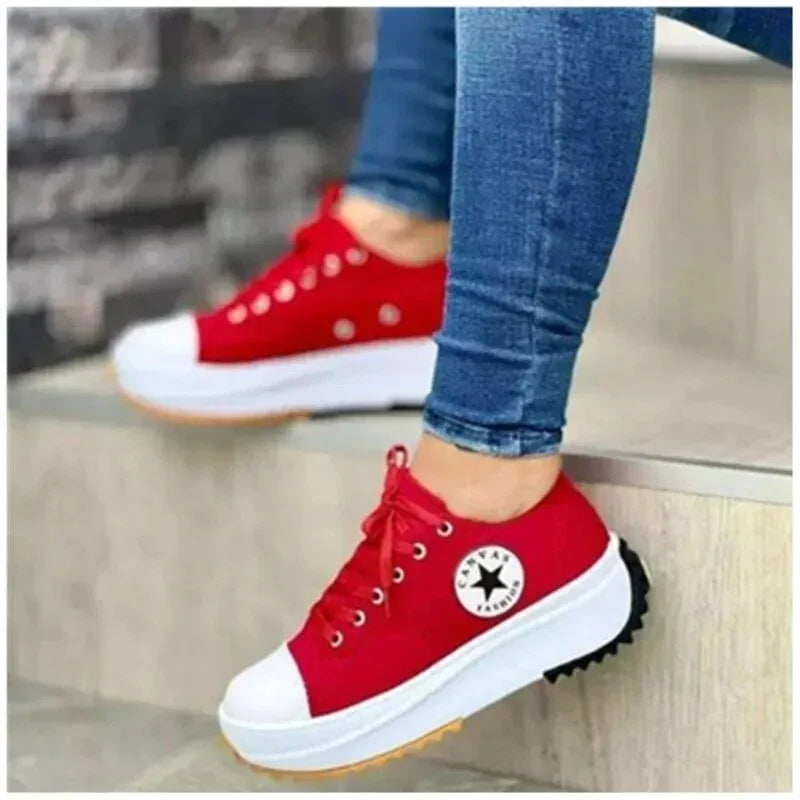 Noelle | Women's Orthopedic Sneakers - Color:Red;Size:35