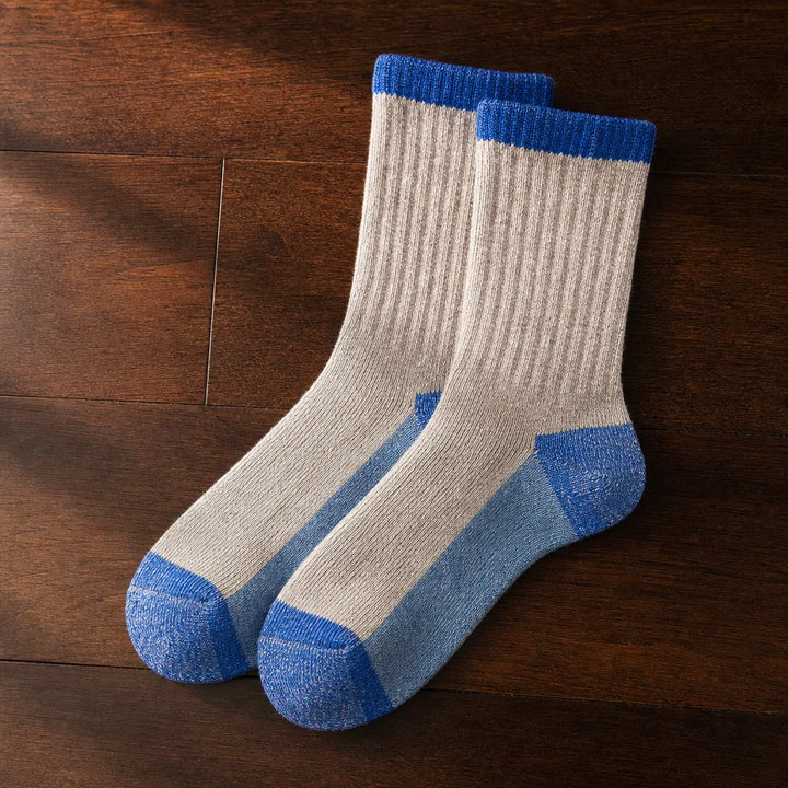 Nolan | Merino Wool Hiking Socks  - Color:Light Blue;Size:M - US 5-7