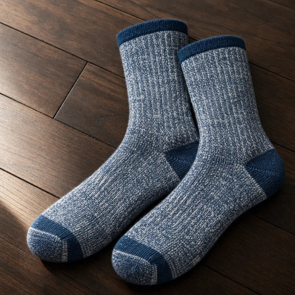 Nolan | Merino Wool Hiking Socks  - Color:Navy;Size:M - US 5-7