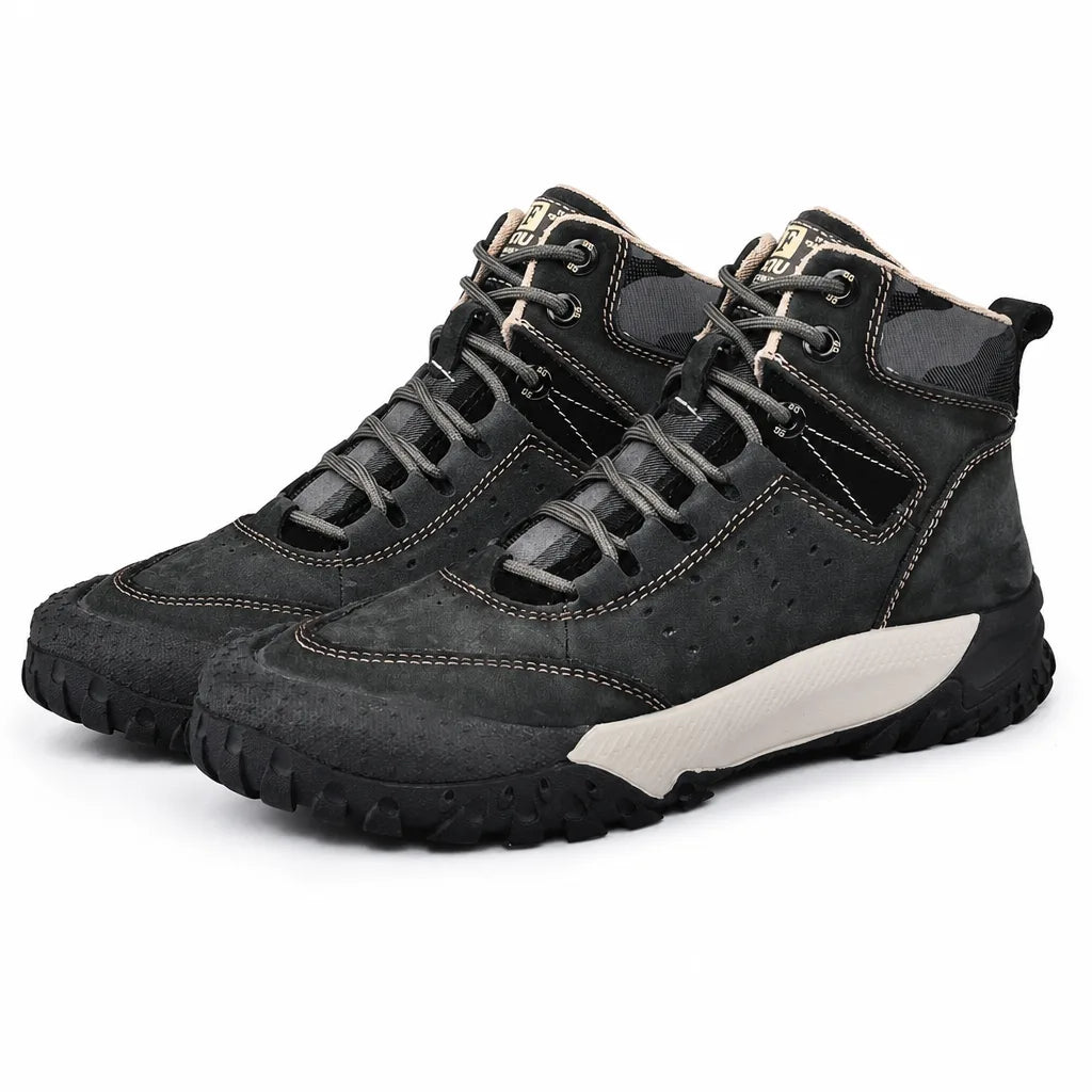 Oliver | Men's Leather Hiking Boots - Color:Black;Size:38