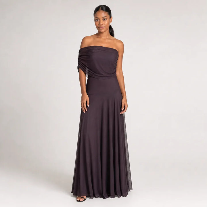 Women's 1 with grip strip at bust Simon Mesh Strapless Dress
