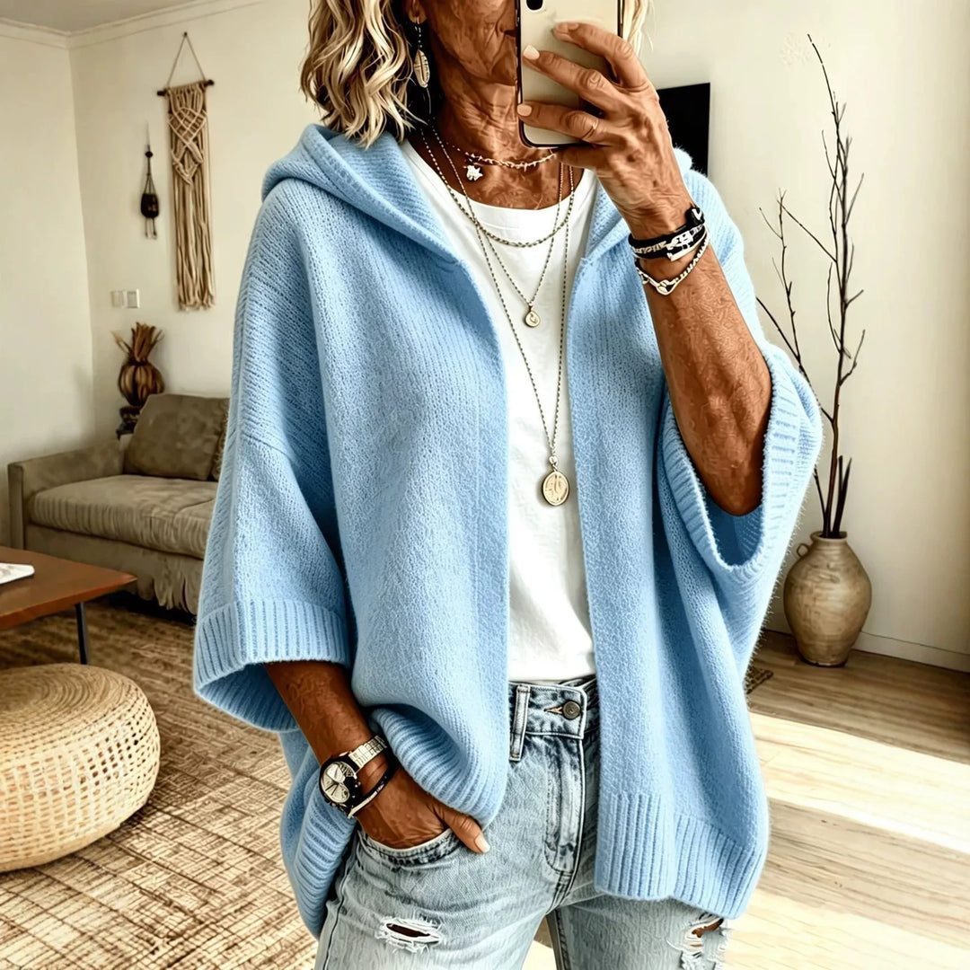 Palmer | Women's Cozy Hoodie Caridgan - Size:XS;Color:Sky Blue