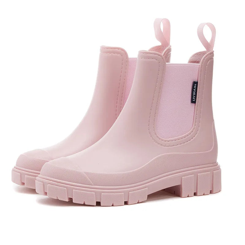 Pandora | Women's Waterproof Stylish Chelsea Boots  - Size:36;Color:Pink