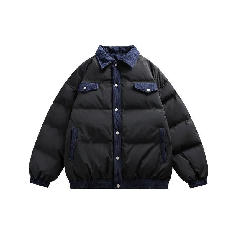 Passenger | Men's Corduroy Puffer Jacket  - Color:Black;Size:M
