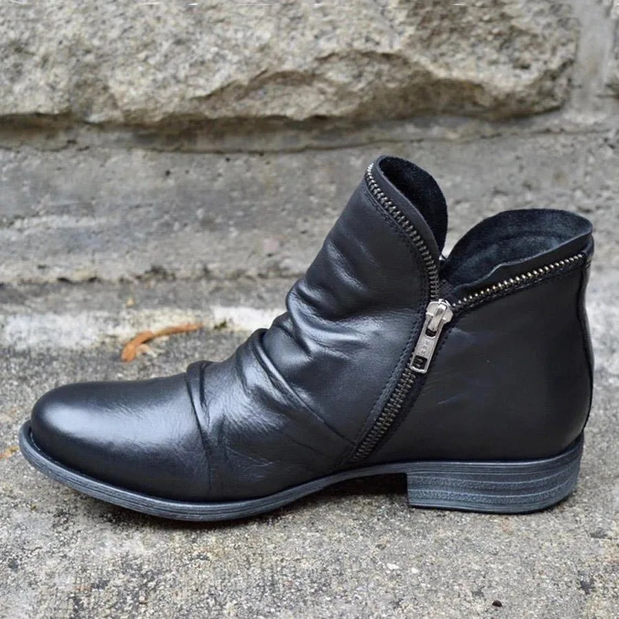 Percy | Women's Wide-Fit Orthopedic Boots - Color:Black;Size:35