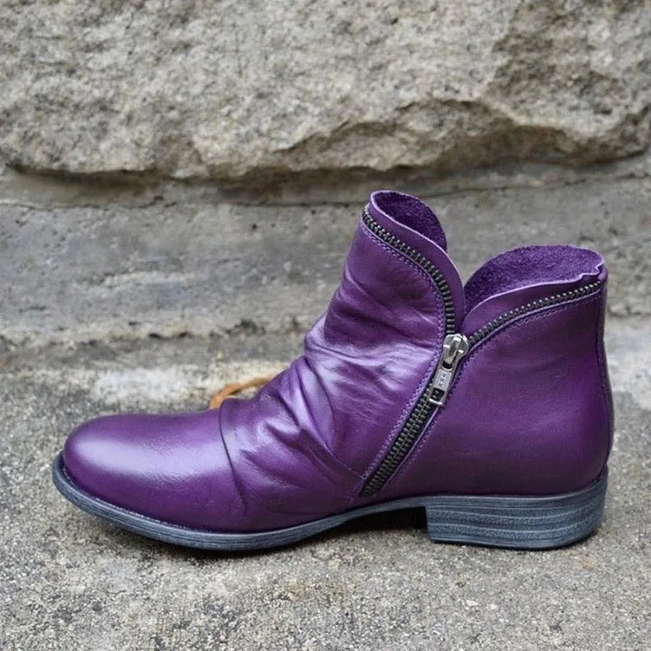 Percy | Women's Wide-Fit Orthopedic Boots - Purple