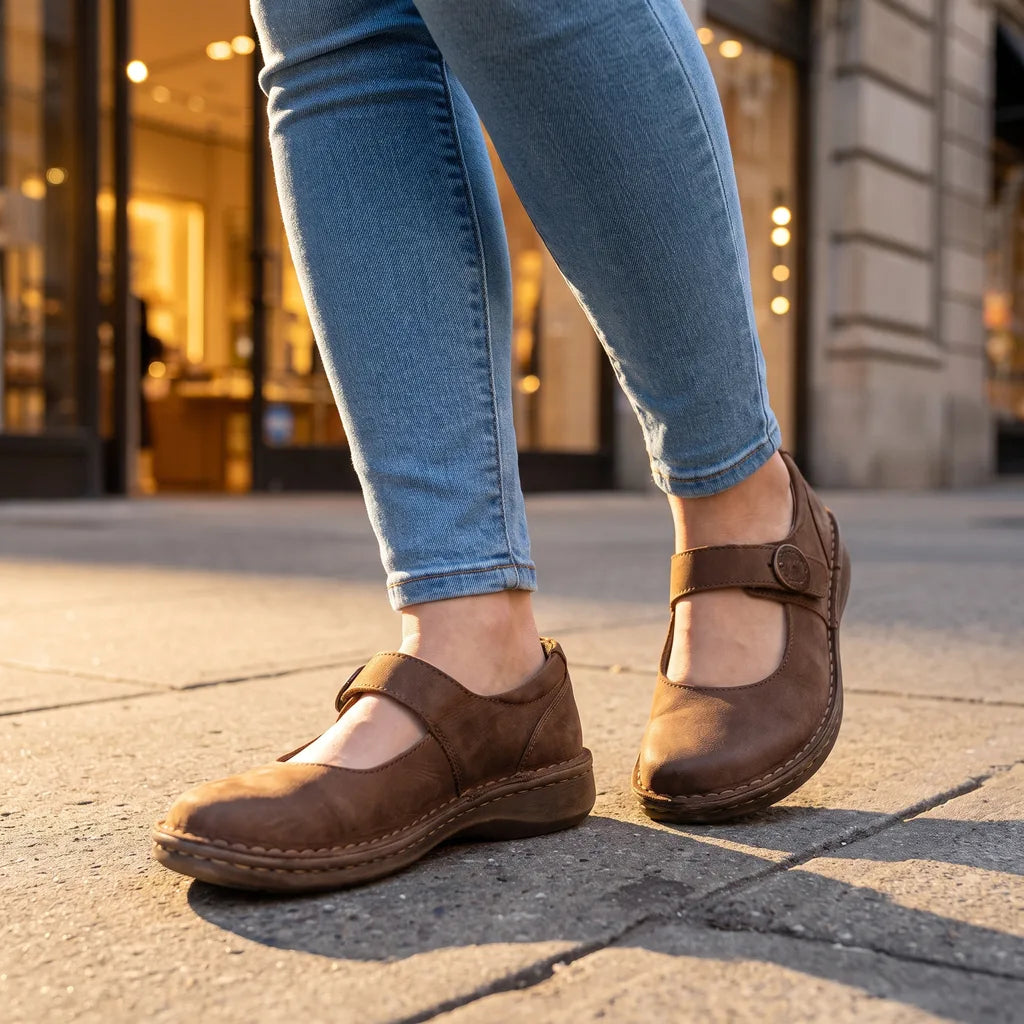 Piper Platform Flats - Color:Brown;Size:35