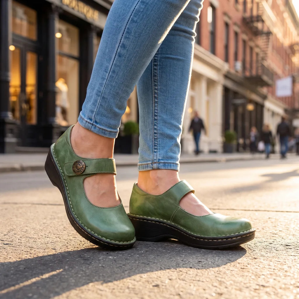 Piper Platform Flats - Color:Green;Size:35