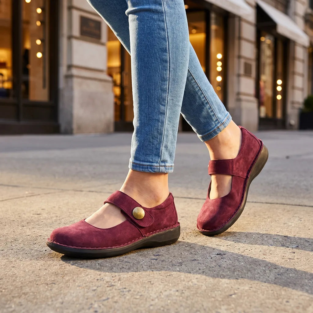 Piper Platform Flats - Color:Red;Size:35