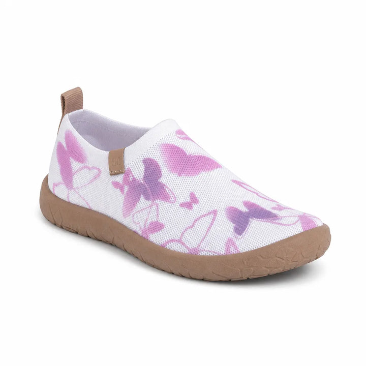 Women's White / Purple (zip bag packaging) Stanford Platform Slip-Ons