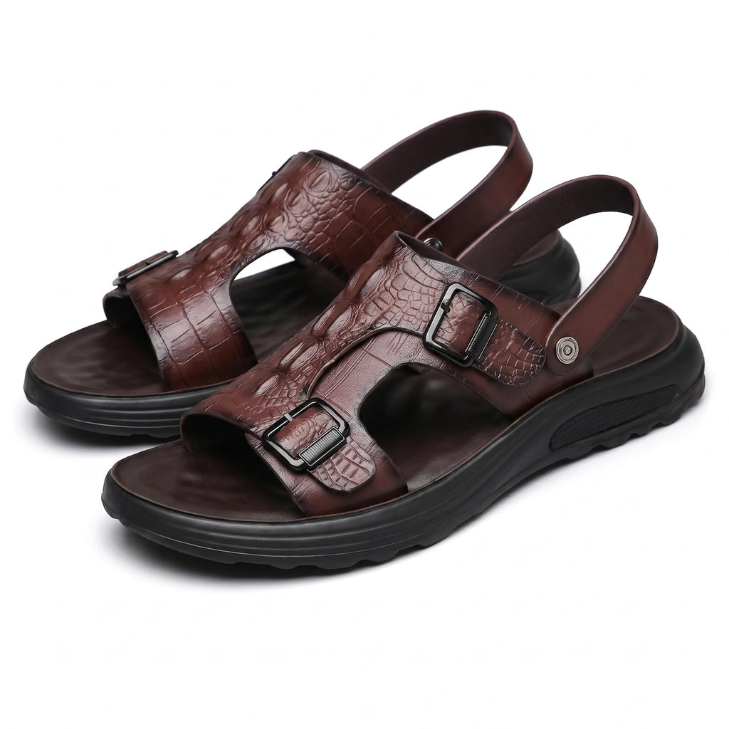 Prince River Sandals - Color:Brown;Size:40