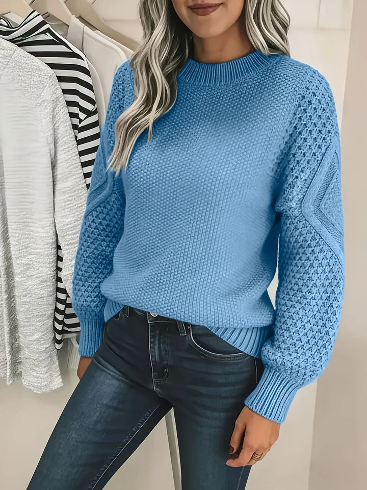 Women's Priscilla  | Women's Cable Knit Lantern Sweater