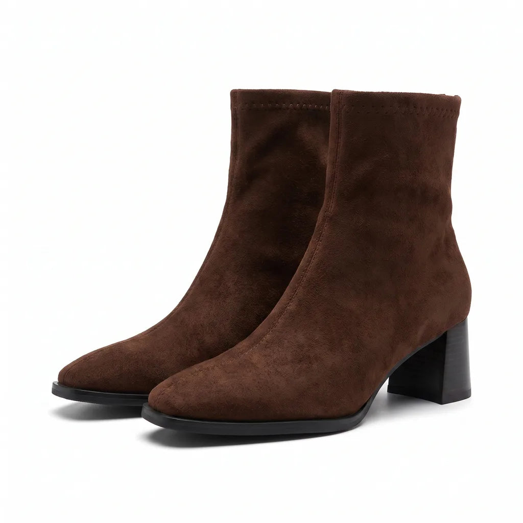 Rachel | Women's Fall Ankle Boots - Color:Brown;Size:35