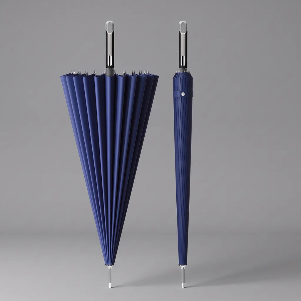 Rayhan | Long Handle Umbrella  - Color:Blue