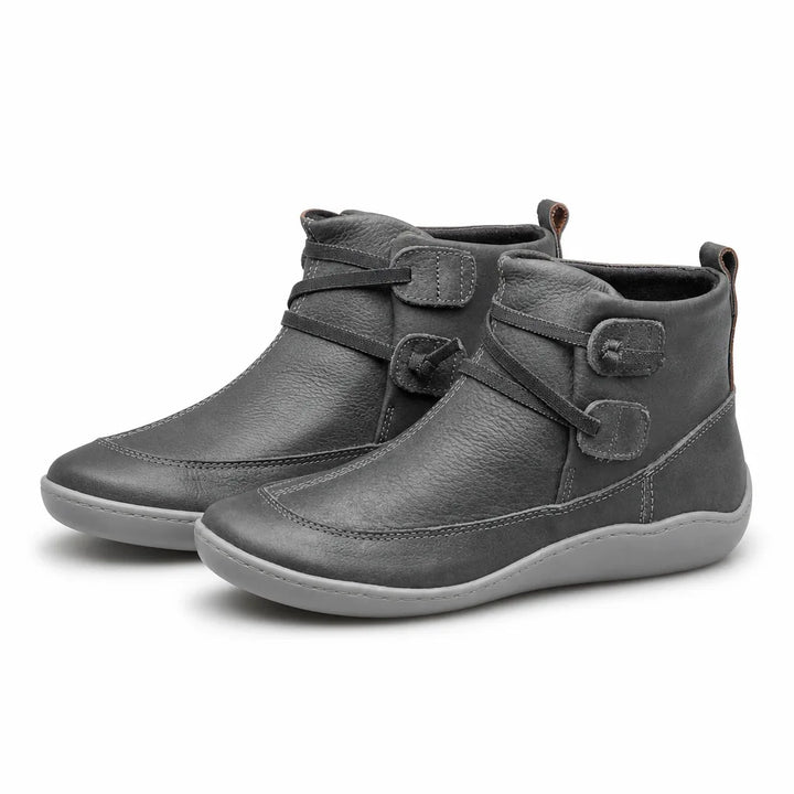 Redgrave | Women's Fall Sheepskin Ankle Boots - Color:Gray;Size:38