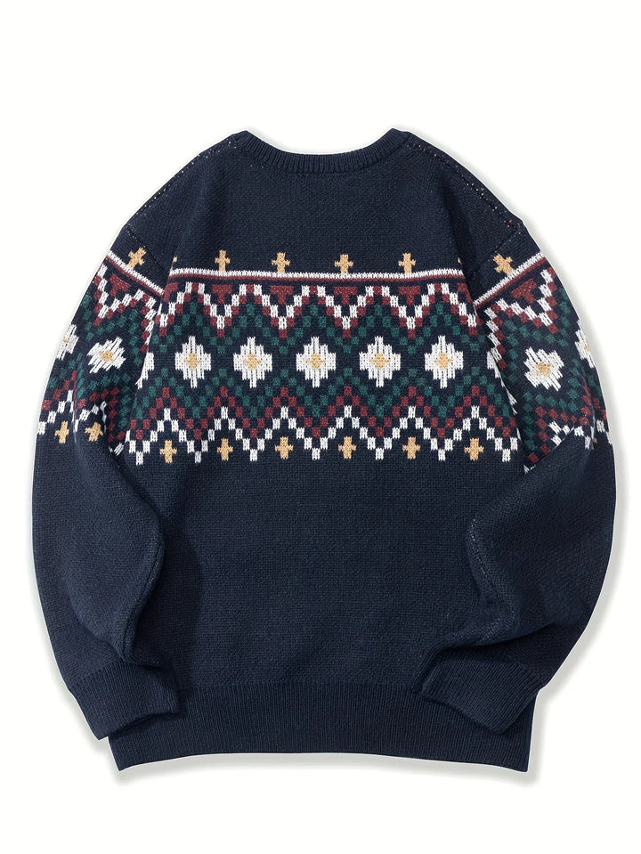 Men's Soft Knit Sweater Navy 2.webp