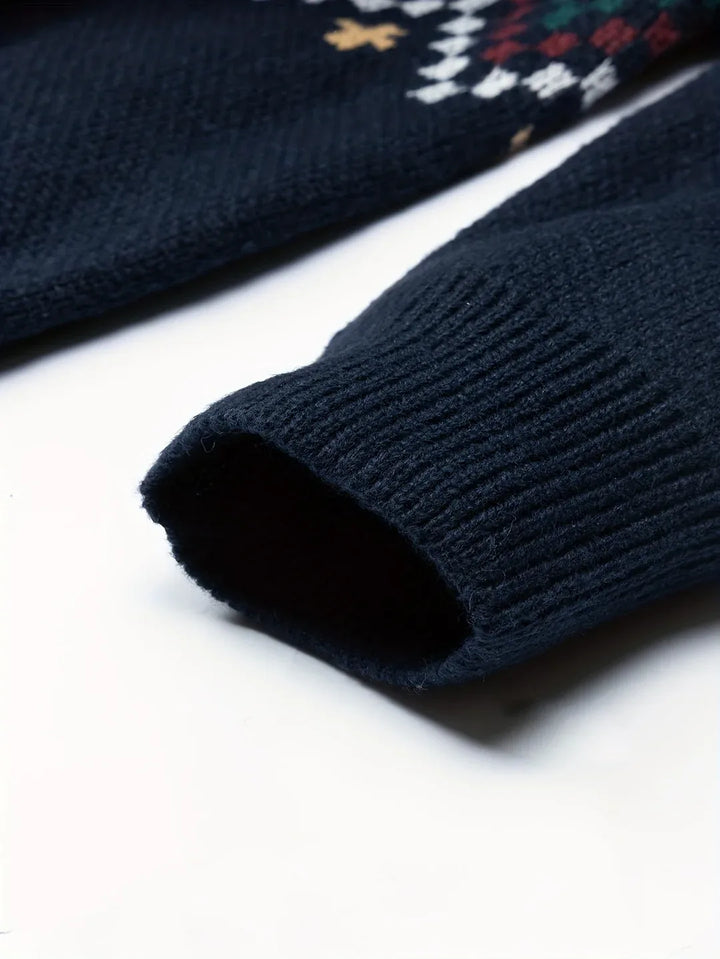 Men's Soft Knit Sweater Navy 5.webp