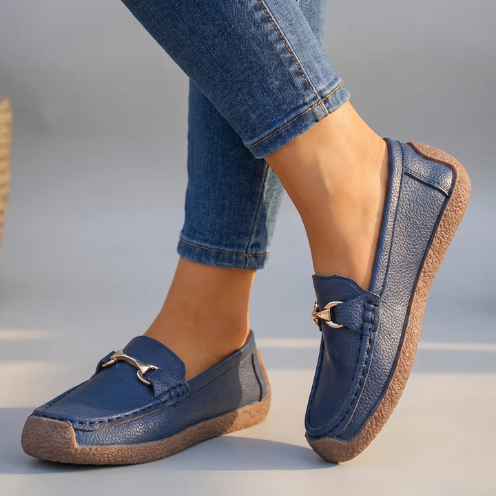Rhonda | Women's Orthopedic Loafers  - Color:Blue;Size:36