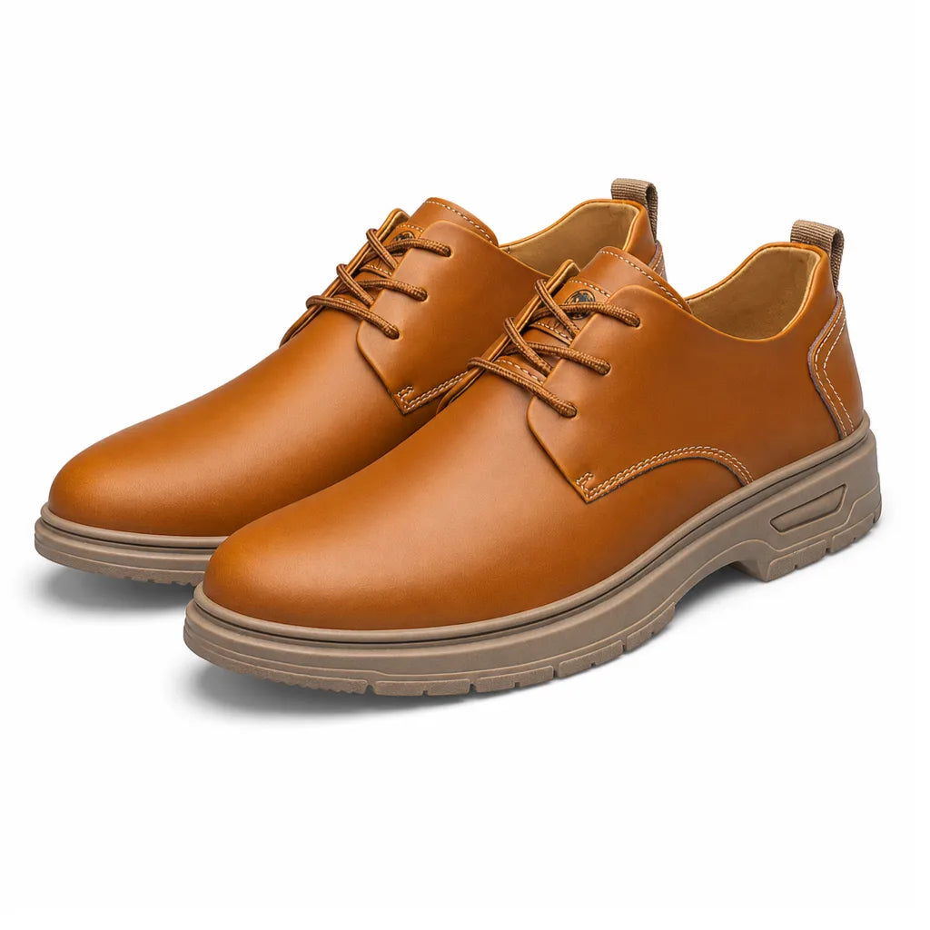 Richard Mayfield Leather Derbies - Color:Brown;Size:38