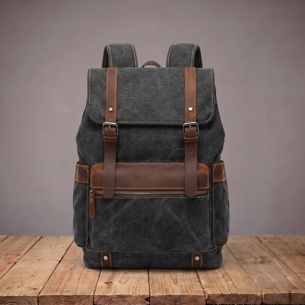 Ridgeline | Mens Travel Laptop Waterproof Backpack - Color:Black