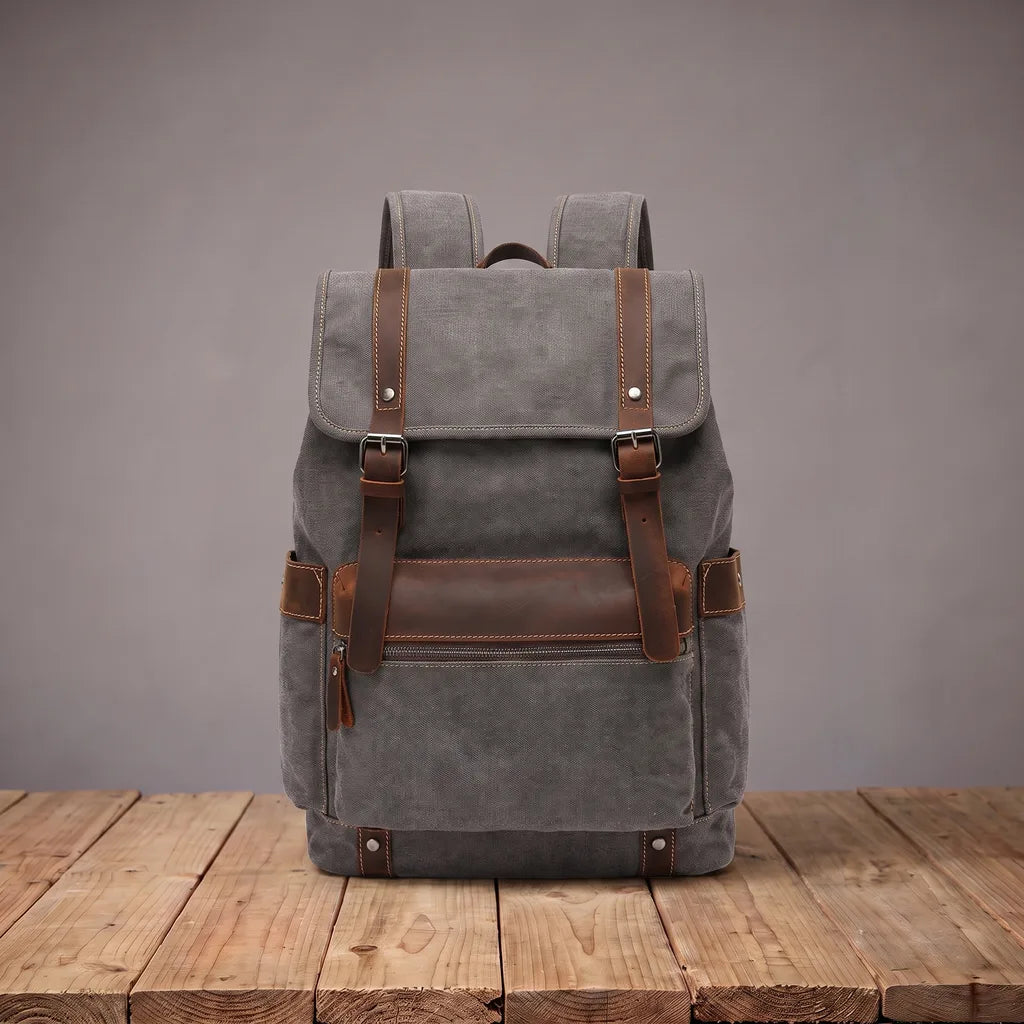 Ridgeline | Mens Travel Laptop Waterproof Backpack - Color:Gray