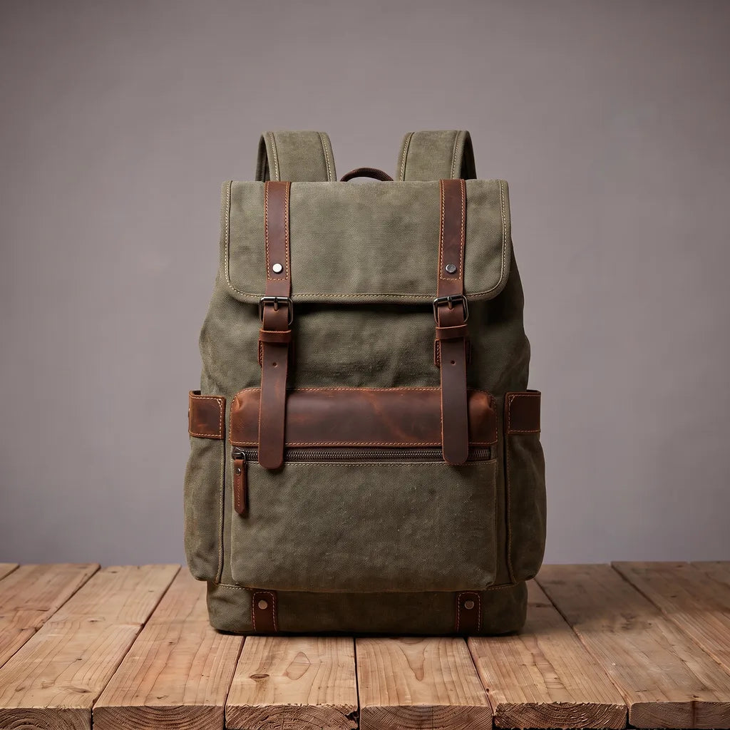 Ridgeline | Mens Travel Laptop Waterproof Backpack - Color:Green