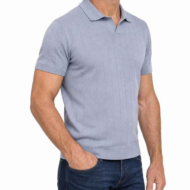 Men's Gray Cartwright Knit Polo Shirt