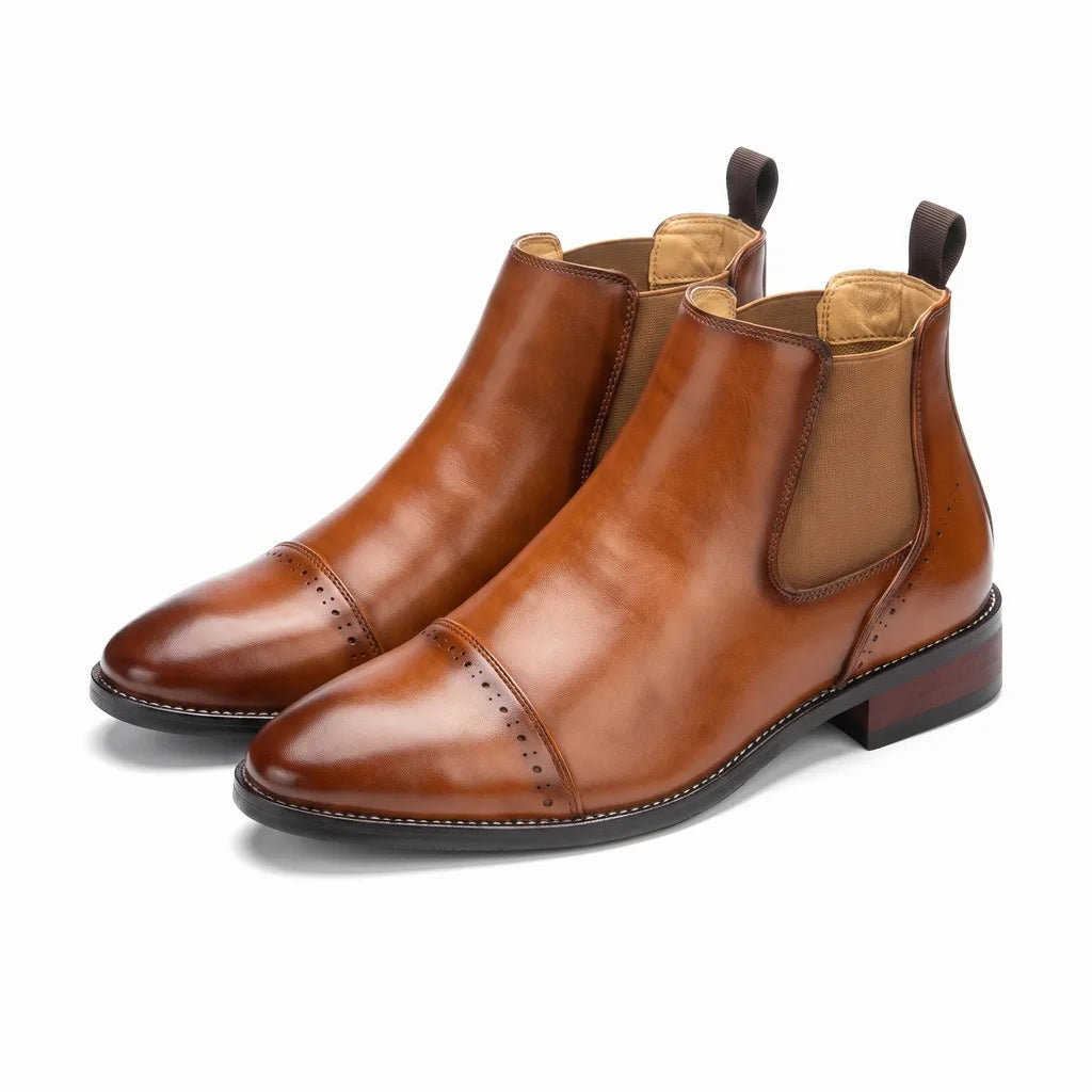 Men's Brown Lipton Mid Chelsea Boots