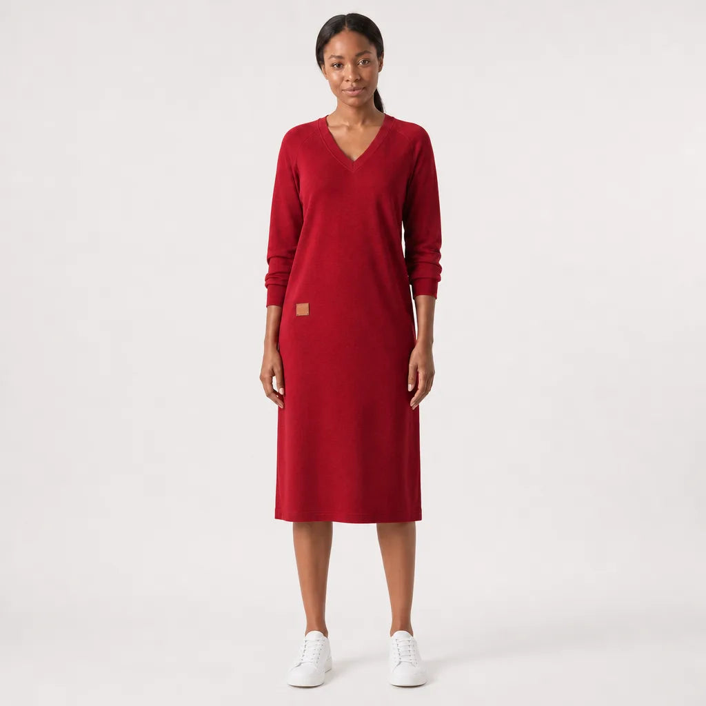 Women's Fuller V-Neck Maxi Dress