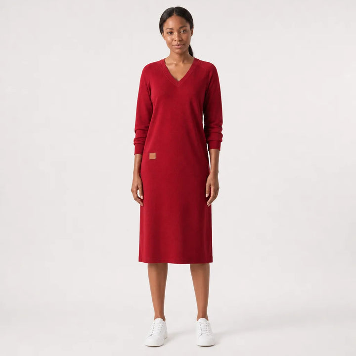 Women's Fuller V-Neck Maxi Dress