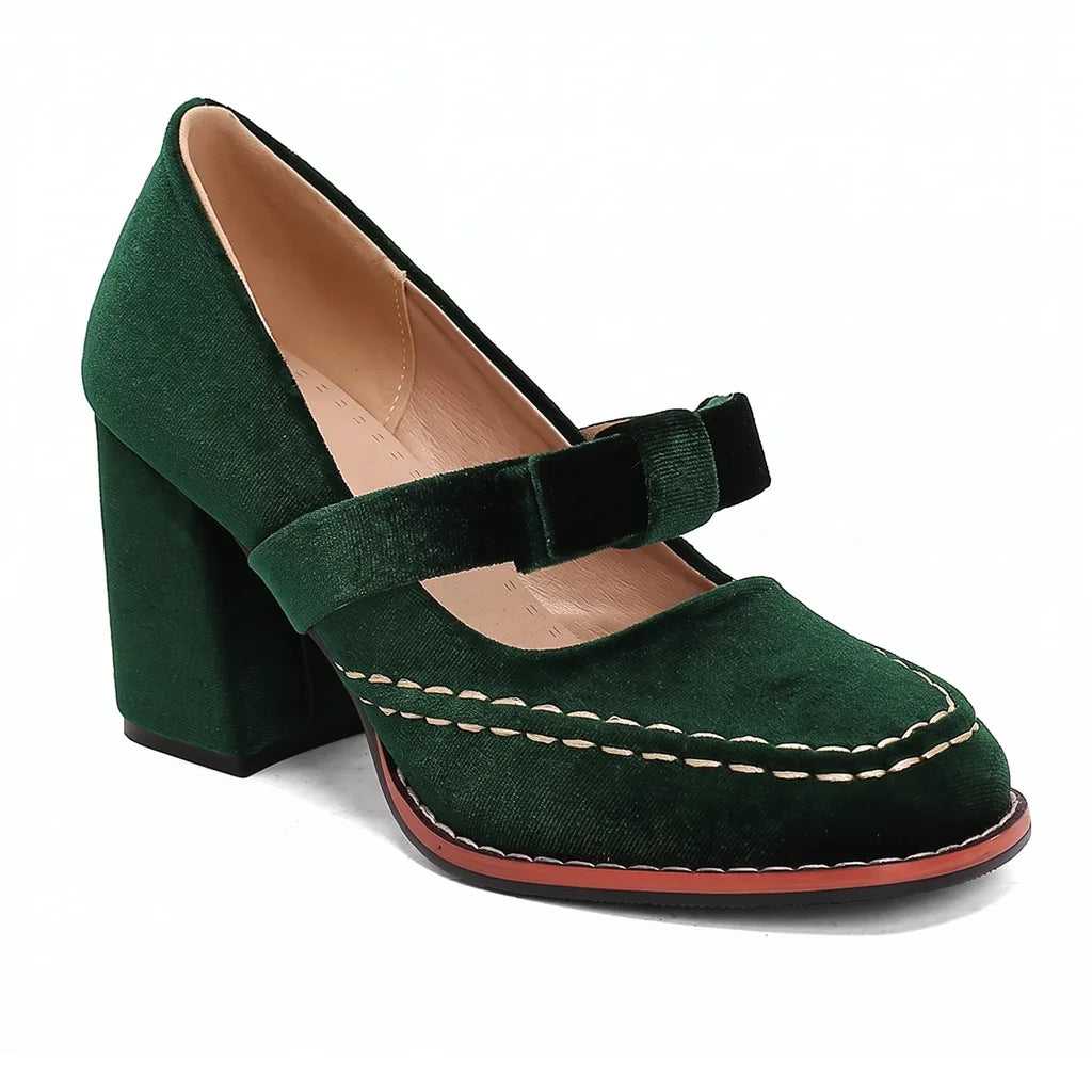 Women's Emilia Bow Heeled Pumps