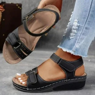 Rosalie Orthopedic Sandals - Color:Black;Size:35