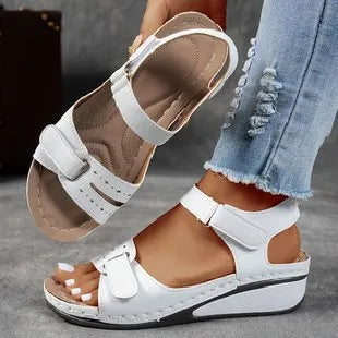Rosalie Orthopedic Sandals - Color:White;Size:35
