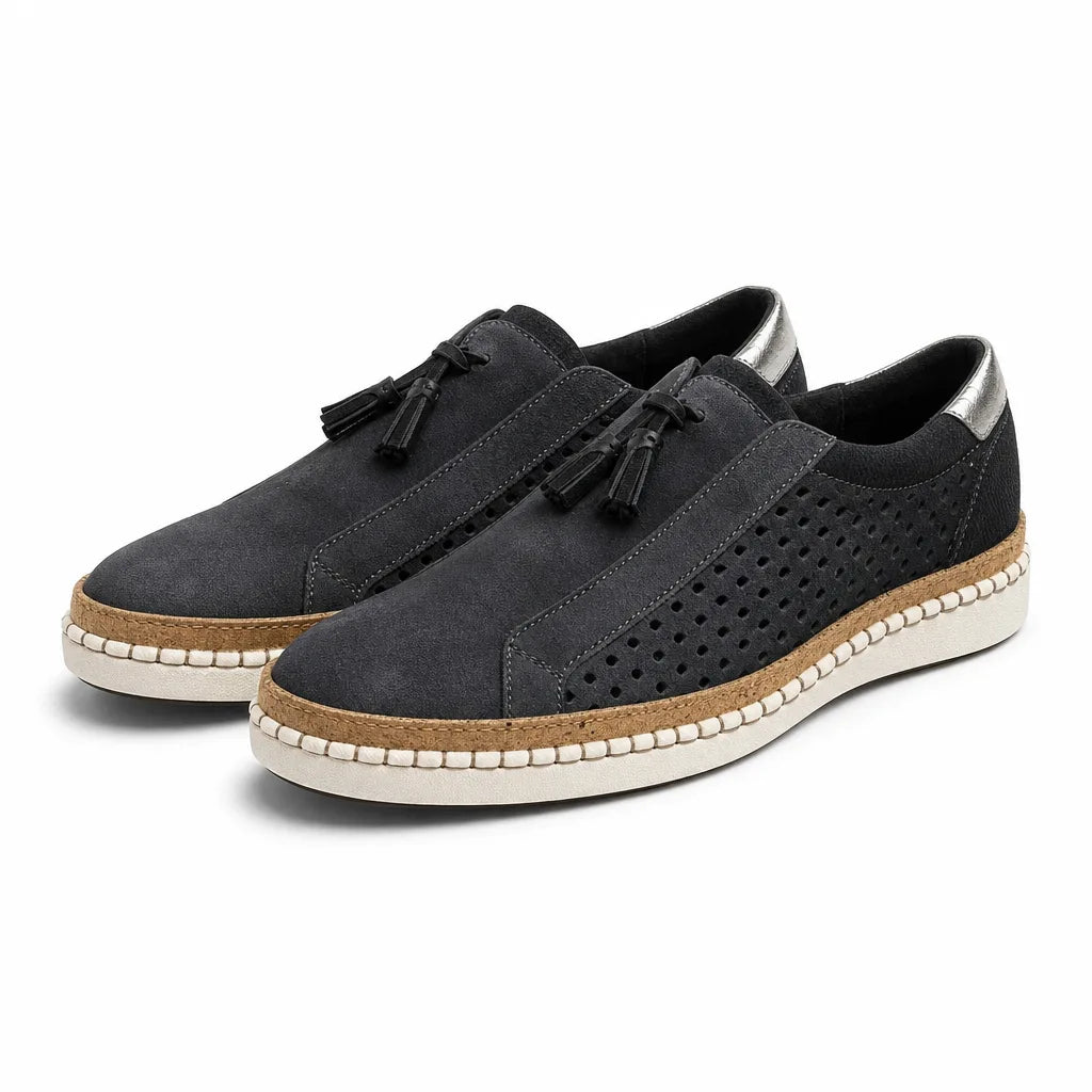 Rosalind Women Slip-On Sneakers - Color:Black;Size:35