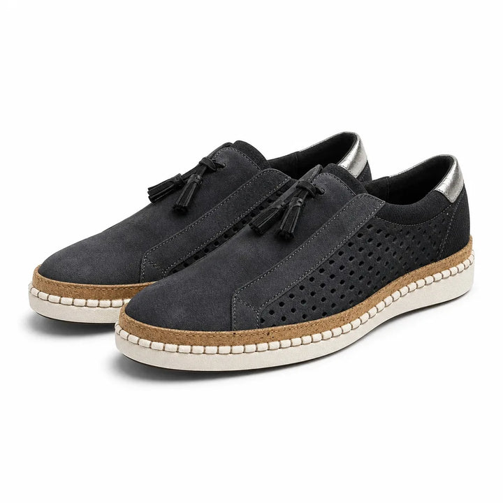 Rosalind Women Slip-On Sneakers - Color:Black;Size:35
