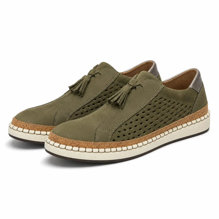 Rosalind Women Slip-On Sneakers - Color:Green;Size:35