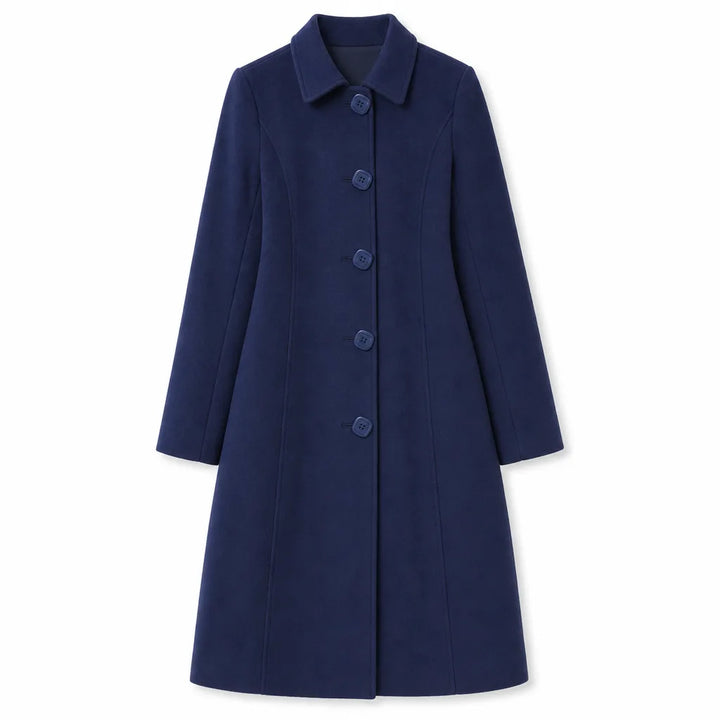 Rosalind |  Wool-Blend Dress Coat - Color:Blue;Size:XS