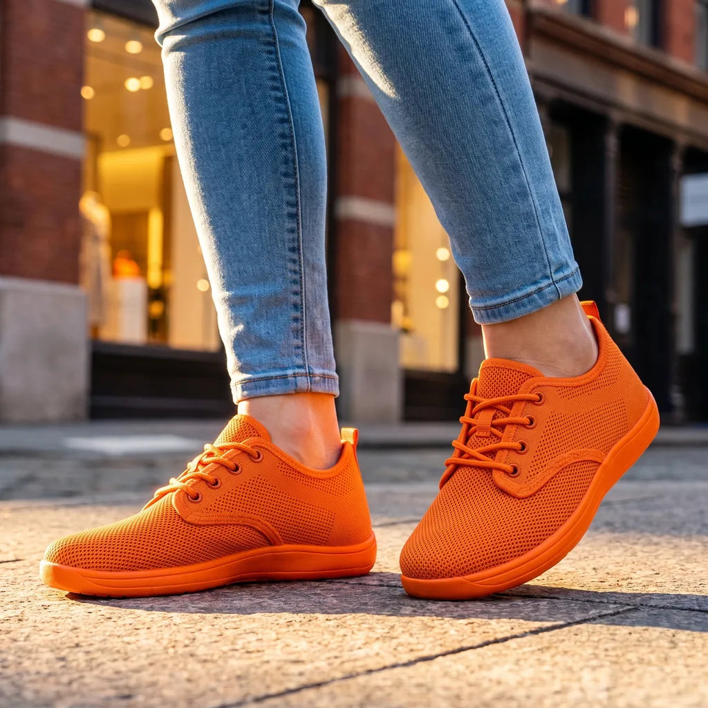 Rosemary Barefoot Sneakers - Color:Orange;Size:36