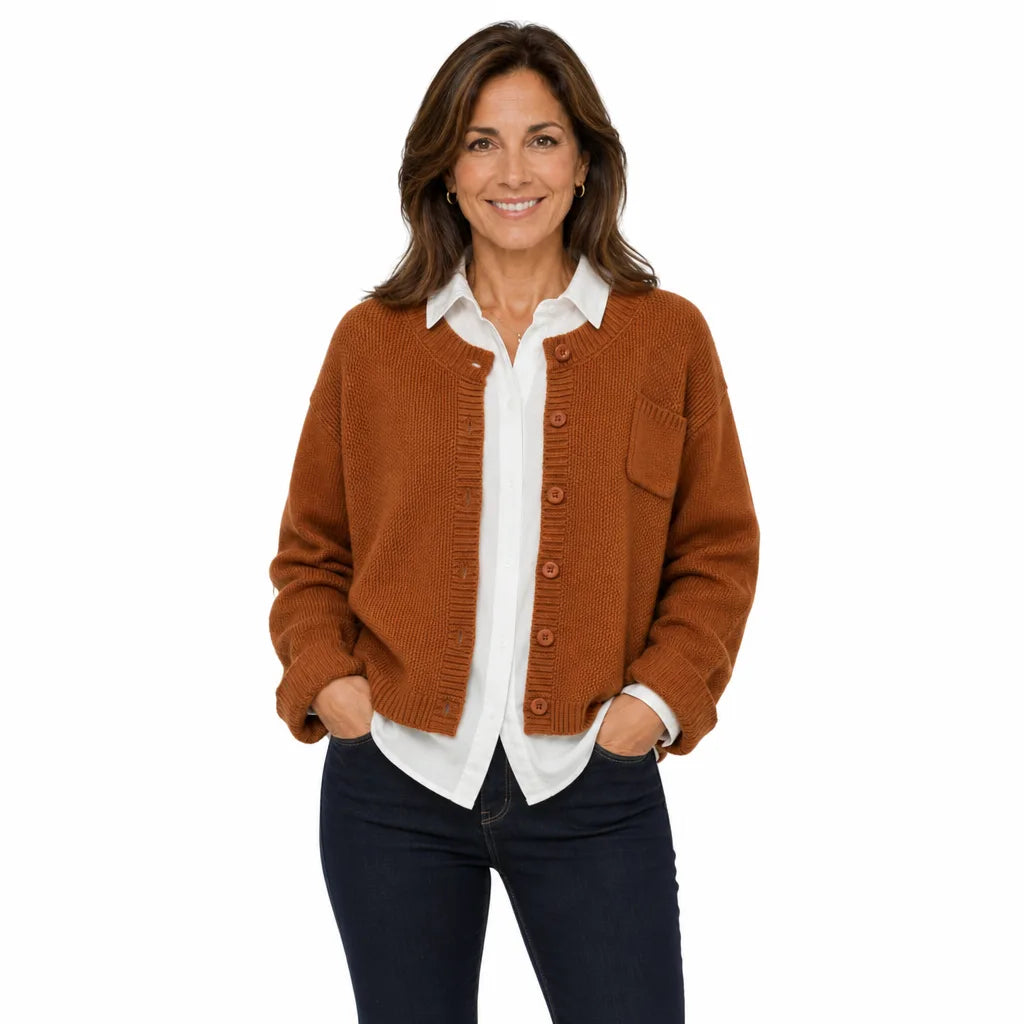 Women's Brown Belmont Knit Cardigan